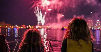 Feu d'artifice Belle île Sauzon